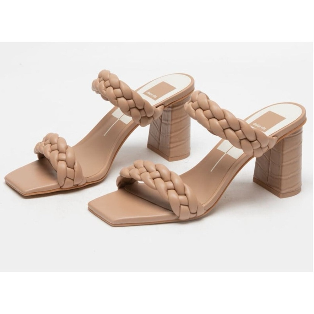 Dolce Vita Tan Braided Heeled Sandals